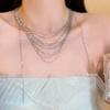 Cadena para Clavícula con Borla Apilable para Mujer, Collar Multicapa 2026 Nuevo, Gargantilla, Cadena para el Cuello, Estilo de Nicho de Lujo Ligero de Alta Gama