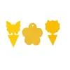 Tablero trampa para insectos de doble cara amarillo con forma irregular personalizado, tablero trampa para insectos de inserción en el suelo con forma de mariposa, tablero trampa para insectos de jardín con varilla de soporte, tablero amarillo para trips