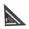 Fábrica cabello lacio 12 pulgadas aleación de aluminio escuadra de ángulo 7 pulgadas carpintería regla de marcado venta al por mayor aluminio fundido regla triangular