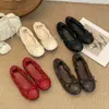 Zapatos planos cómodos y dulces estilo ballet con nuevo lazo, con plataforma interior, mocasines de corte bajo para mujer 2026, suela suave