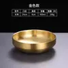 Acero Inoxidable 304 Tazón Coreano para Kimchi Tazón para Arroz Snacks Plato para Platos Fríos Tazón para Arroz Plato para Condimentos Salsa Dorada