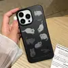 Funda Negra Genial Estilo Ins con Estampado de Gato Adecuada para iPhone 17 y Apple 16, Funda de Protección Completa, Suministro Directo de Fábrica