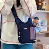 Bolso Bandolera Funcional Estilo Japonés con Esquema de Colores Vibrantes y Múltiples Bolsillos, Adecuado para Parejas para Compras Diarias y Viajes al Aire Libre
