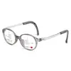 Armazón de Gafas de Silicona Estilo Tomate Dulce Ovalado Coreano para Niños Protección Ocular Profesional Antideslizante Armazón para Gafas de Miopía