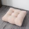 Cojín acolchado de terciopelo de peluche para silla, cojín suave con borde cruzado, cojín grueso para sofá, cojín para el suelo para las cuatro estaciones, cojín para dormitorio, estudiante, oficina