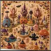 Pintura de Diamantes 5D Transfronteriza Más Vendida de Halloween con Perlas, Set DIY, Portátil, Arte para el Hogar, Adorno Decorativo Hecho a Mano