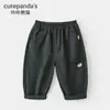 Conjunto de Jaqueta Panda Kaka para Crianças Roupa de Outono para Meninos Conjunto Casual de Duas Peças para Meninas Roupas de Bebê Tendência