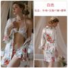 Ruoruo verão novo sexy confortável impresso Ice Silk três pontos laço Robe Feminino Home wear terno 19159