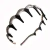 Simples Argola de Cabelo Ondulada de Tecido Estilo Coreano Feminina 2024 Nova Argola de Cabeça Topo do Crânio Toque de Luxo Pequena Marca de Cabelo Headwear