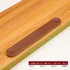 Manija de Cuero para Puerta de Gabinete de Muebles, Manija de Cuero para Maleta, Manija de Cuero para Cajón, Armario, Gabinete Marrón, Manija de Cuero para Gabinete