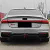 Adequado para Audi A7 Modificado para Rs7 Lábio Traseiro Pequeno Spoiler Traseiro Conjunto Traseiro Lábio da Cauda Garganta da Cauda Peças de Modificação Boca da Cauda do Escape