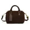 Bolso de Lana de Cordero Vintage, Nuevo Bolso de Mano Boston Otoño/Invierno, Bolso Tote Pequeño, Bolso Cruzado de Alta Gama para Mujer para Viajar