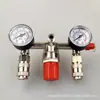 Peças para compressor de ar Bama conjunto de suporte regulador de pressão com conector europeu três em um válvula push-pull válvula de segurança medidor transfronteiriço