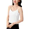 Traje de Camisola de Acetato para Mujer con Estilo de Primavera y Verano Camiseta de Fondo Satén Jacquard Top sin Mangas para Uso Exterior