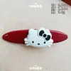 Moda Coreana Gatinho Oval Grampo de Cabelo Estilo Ins Presilha Bico de Pato Versátil de Alta Qualidade Desenho Animado Franja Clipe Lateral