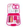 Caixa de Costura Multifuncional Mini Quadrada Cor Doce Conjunto Kit de Costura Doméstico Costura Roupas Ponto Cruz Bolsa de Costura