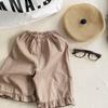 2026 Ropa de Verano para Niños Huzhou Zhili Estilo Coreano para Niñas Algodón Lino Pantalones de 9 Puntos Pantalones de Tres Cuartos Pantalones Anti-Mosquitos 6216