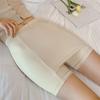 Pantalones de seguridad de doble capa con zona triangular de protección, sin marcas, borde sin enrollar, levantamiento ligero de glúteos, compresión abdominal, leggings con compartimento exterior