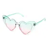 Nuevas Gafas de Sol Europeas y Americanas Transfronterizas de Amor para Niños Lindo Corazón de Melocotón Súper Lindas Gafas de Sol Degradadas para Bebé Venta al por Mayor