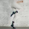 Calcetines de Yoga Personalizados de Cinco Dedos para Otoño e Invierno, Calcetines Antideslizantes para Pilates, Calcetines Deportivos Especiales de Dedos Divididos de Media Pantorrilla, Calcetines de Algodón Puro con Degradado para Mujer