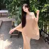 Conjunto de vestido de praia estiloso e vestido de base Xin Xuan Plus Size, vestido que emagrece e valoriza a silhueta