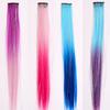 Extensiones de Cabello de Colores para Niños con Tinte Colgante de Oreja, Coleta de una Pieza, Mechas, Rastas de Street Dance, Postizos para Niñas, Accesorios para el Cabello para Niñas