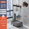 Estante Móvil de Pie para Mopa Acero Inoxidable Estante para Escobas y Mopas Herramienta de Limpieza Comercial Almacenamiento Estante con Drenaje