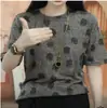 Top de Verano Fino de Manga Corta y Cuello Redondo para Mujer, Tallas Grandes, Favorecedor y Adelgazante, Protector Solar, Nuevo Estilo 2026, Ropa para Mamá