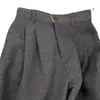 ¡Muy recomendable! Pantalones anchos de cachemira gris oscuro para mujer, engrosados para otoño e invierno, de cintura alta, corte holgado, pantalones largos casuales de lana