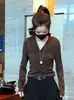 Deslumbrante Roupa de Outono para Mulheres, Elegante e Simples, Blusa de Manga Longa Slim com Decote V com Calça de Cintura Alta Wide Leg, Conjunto Elegante de Duas Peças Tendência