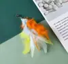 Haste de Brinquedo para Gato com Cabeça de Reposição, Brinquedo para Gato com Sino e Pena, Gadget de Haste para Gato para Autoentretenimento e Alívio do Tédio, Haste Longa de Fio de Aço Resistente à Mordida para Interação