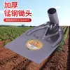Azada de Acero al Manganeso para Uso Agrícola, Cavar Brotes de Bambú, Hacer Surcos, Crear Camellones, Azada Triangular para Jardinería Doméstica, Voltear la Tierra, Desmalezar, Herramienta para Exteriores