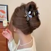 Grampo de Cabelo Floral Geométrico de Tecido Igual ao da Zhao Lusi, Presilha de Tubarão de Alta Qualidade e Requintada, Acessórios de Cabelo Modernos e Versáteis para Mulheres