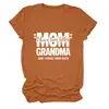 Mamá Tengo Dos Títulos Amazon Ebay Sitio Independiente Camiseta Versátil de Moda para Mujer Cuello Redondo Manga Corta