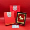 Nova decoração "Fortuna Instantânea" em ouro puro 999, riqueza de todas as direções, artesanato para negócios, presente para outros