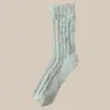 Calcetines de Coral Fleece para Mujer 2025 Nuevos Otoño e Invierno Engrosados Cálidos Postparto Maternidad Hogar Piso Dormir Calcetines Largos