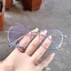 TR90 estilo coreano montura grande irregular adelgazante facial anti luz azul anteojos para celular montura de anteojos decorativa sencilla montura para miopía