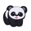 Desenho fofo panda borracha macia acessórios de joia DIY patch para capa de celular furo em sapato flor sapato copo de água adesivos para geladeira