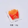 Hamburguesa Pierna de Pollo Juguete de Comida Dibujo Animado Hecho a Mano Joyería DIY Accesorios Accesorios de Pegamento de Crema Resina Pequeños Accesorios Material para Pasador de Pelo