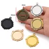 Diámetro Interior Redondo de 25 mm Base de Aleación de Piedra Preciosa para Reloj Accesorios Decorativos DIY para Collar Base de Colgante C49