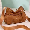 Bolso bandolera transfronterizo europeo y americano de moda con múltiples compartimentos para madres de mediana edad y mayores, bolso cruzado de comercio exterior de alta calidad para mujer