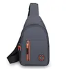 Bolsa de ombro masculina para comércio exterior transfronteiriço, bolsa de peito simples e casual, multifuncional com furo para fone de ouvido e armazenamento de celular, bolsa transversal atacado