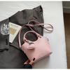 Bolso Coreano de Textura de Alta Gama para Mujer 2025 Primavera Nuevo Bolso de Mano Moderno Versátil para Viaje Bolso Tipo Cubo Bolso Cruzado