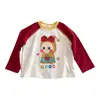 Colección de Otoño FHW Ropa para Niños Camiseta de Manga Larga de Dibujos Animados para Bebé Niña Versátil Otoño Nueva Llegada Top con Patrón de Manga Raglán para Niñas