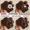Pinza para el pelo de felpa de principios de otoño para mujer, nuevo estilo 2026, accesorio para el pelo de alta gama, pinza voluminosa para la parte trasera de la cabeza, pinza de tiburón, pinza para el pelo