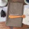 Tecido Xadrez Escuro Retrô Estilo Coreano 100% Algodão Fio Tingido 100% Algodão Roupas Femininas e Infantis Decorações Familiares