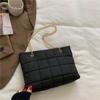 Bolsa de ombro de corrente de estilo ocidental 2023 Inverno Nova Moda sacola de grande capacidade casual simples bolsa crossbody feminina simples