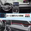 Adequado para 20-25 Modelos de Toyota Rav4, Tapete Protetor Solar para Painel, Tapete Decorativo Protetor Solar para Console de Direção
