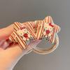 Anillo para el Cabello Infantil de Gatito No Golpea la Banda para el Cabello de la Niña Pequeña Alta Elasticidad Dibujos Animados Lindo Cuerda para el Cabello de Bebé