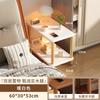 Mesita de noche simple para dormitorio de alquiler, estante lateral para sofá, mesita de noche estrecha pequeña de madera